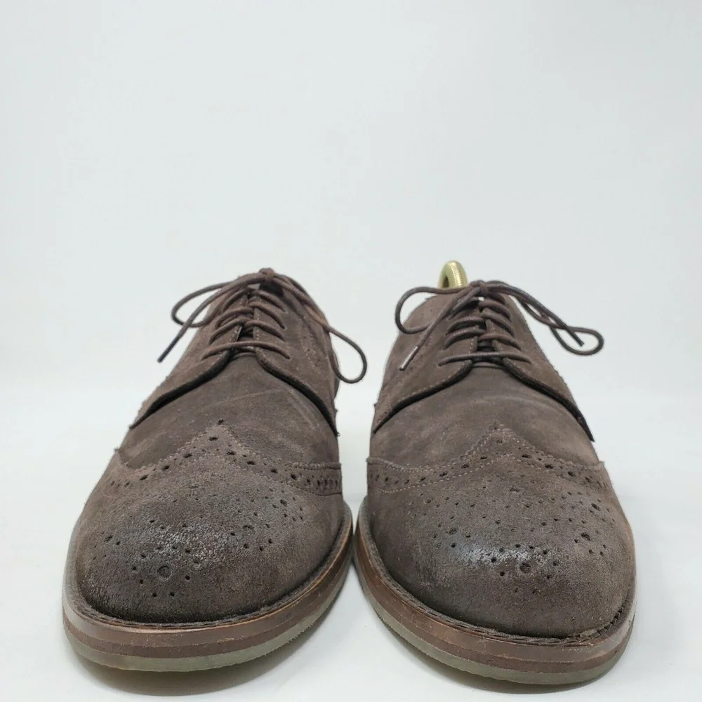 Tommy Bahama Oxford Dress Shoe Brown Suede Men's